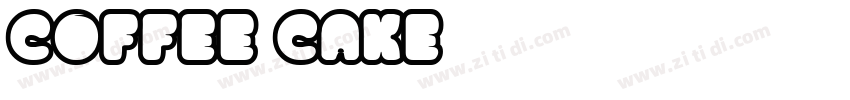 coffee cake字体转换